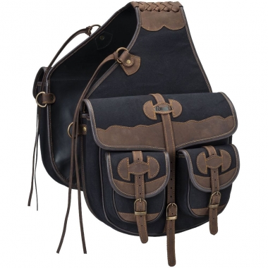 1 2024 leather saddle bag