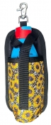 Showman Sunflowers And Cheetah Print Nylon Clip-On Water Bottle Holder