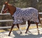 Rugged Ride Leopard Fly Sheet with Leg Straps