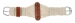 Showman Natural Blend Mohair Roper String Girth with Roller Buckle