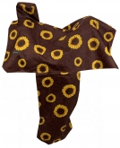 Showman Sunflower Filigree Nylon Saddle Cover