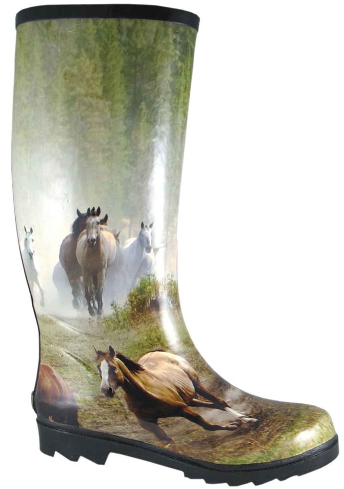 rubber boots horses