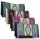 Showman Navajo Diamond Wool Top Memory Felt Bottom Contour Pad - 36 x 34