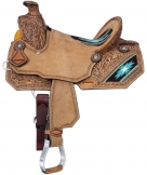 Silver Royal Youth Aztec Wade Saddle - 12, 13 Inch