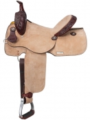 Silver Royal Brooks Youth/Pony Roughout Barrel Saddle - 10 Inch