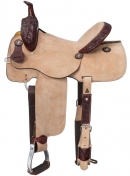 Silver Royal Brooks Roughout Barrel Saddle - 14. 15, 16 Inch