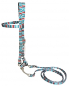 Showman Nylon Browband Complete Headstall Set With Serape Stripes
