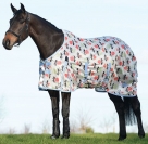 Weatherbeeta Saxon Mesh With Gusset & Belly Wrap Standard Neck Fly Sheet - Ant Print