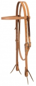 Weaver Turquoise Cross Skirting Leather 5/8 Inch Browband Headstall