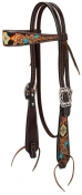Weaver Turquoise Cross Collection Navajo Arrow Browband Headstall