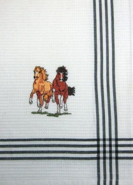 Horse Waffle Kitchen Towel