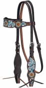 Tough-1 Vintage Floral Browband Headstall