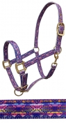 Rugged Ride Printed Nylon Halter - Southwest Rainbow