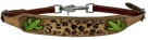 Showman Leather Painted Wither Strap With Cactus And Cheetah Inlay
