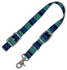 Rugged Ride Adjustable Wither Strap - Teal/Azure Aztec