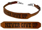 Showman Never Give Up Branded Wither Strap