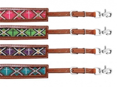 Showman Beaded Cross Inlay Wither Strap: Chicks Discount Saddlery