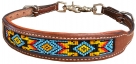 Rugged Ride Padded Wither Strap With Beaded Inlay - Diamond Aztec