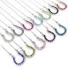 Rhinestone Horseshoe Necklace