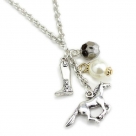 English Horse Charms Necklace