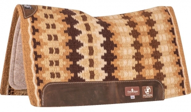 Classic Equine Zone 100% Wool Top Saddle Pad With Felt Bottom - 32 x 34:  Chicks Discount Saddlery